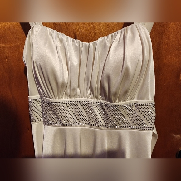 White Satin Dress - Picture 2 of 4